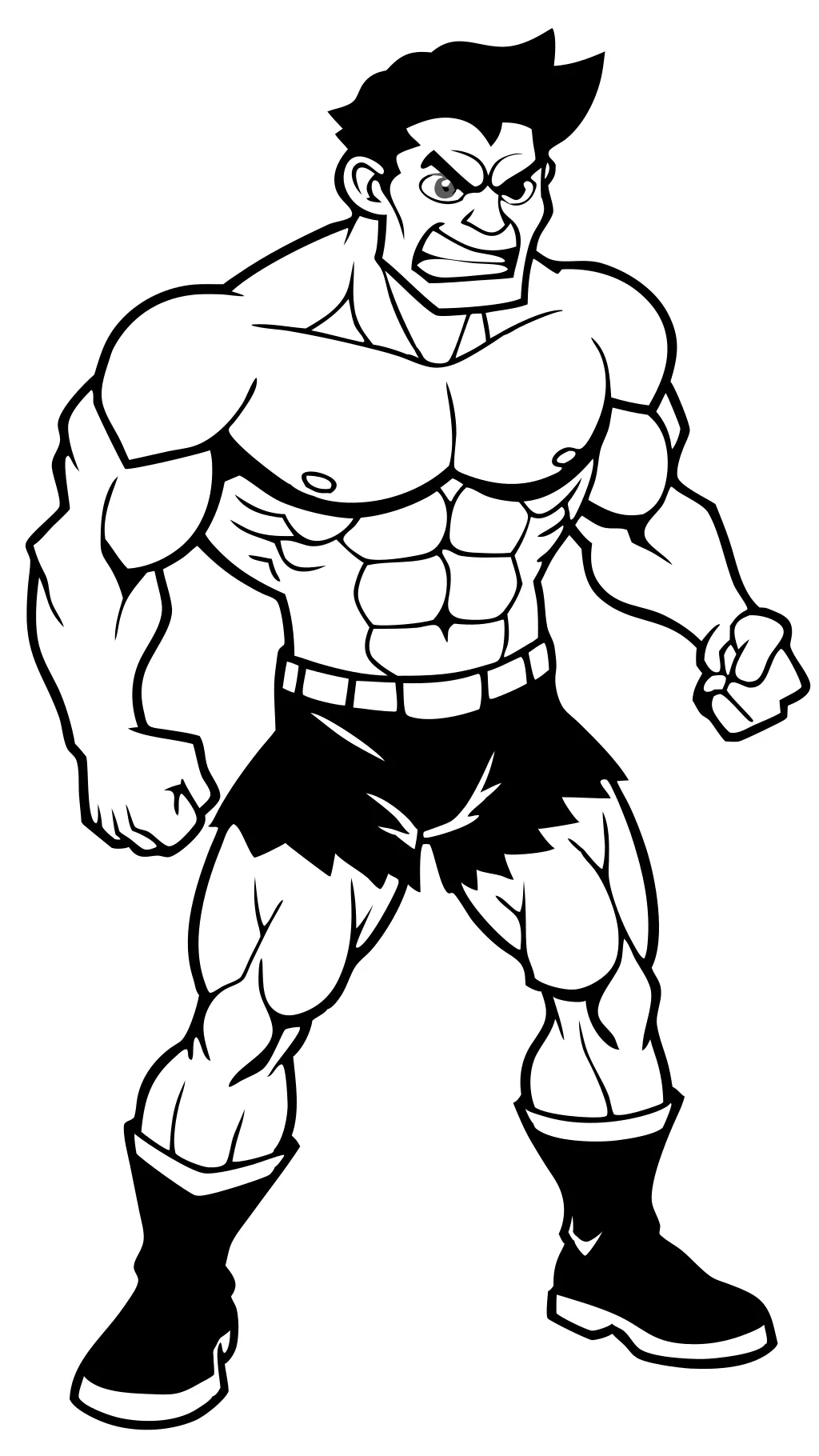 hulk coloring page printable